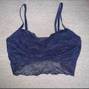 navy blue bralette
